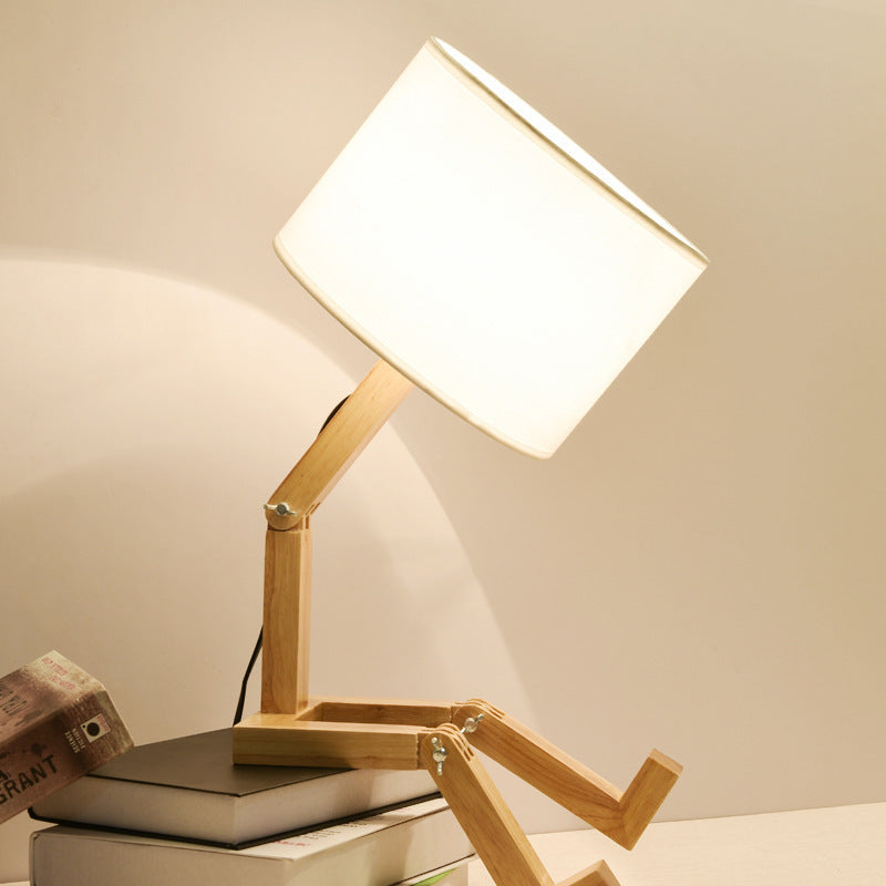 Nordic Wooden Desk Lamp