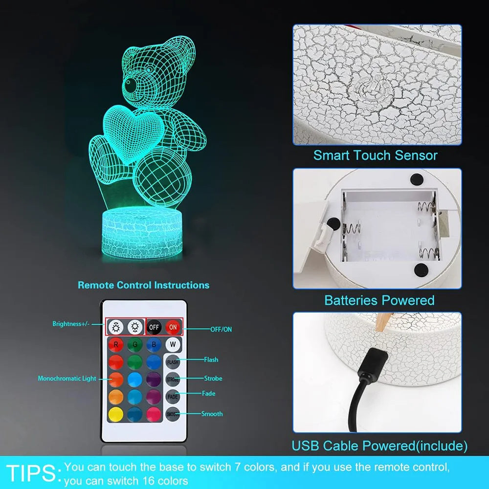 3D LED Night Light